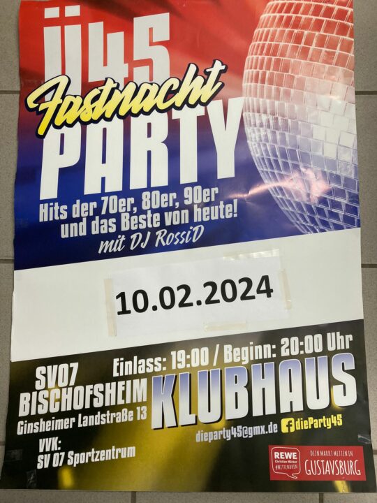 Ü45 Fastnacht Party